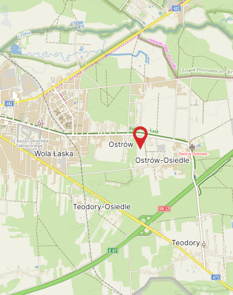 Mapa z usytuowaniem osiedla przy ulicy Truskawkowej